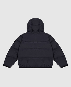 Stone Island Дитячий синій пуховик з патчем логотипа L2S164100004S002824