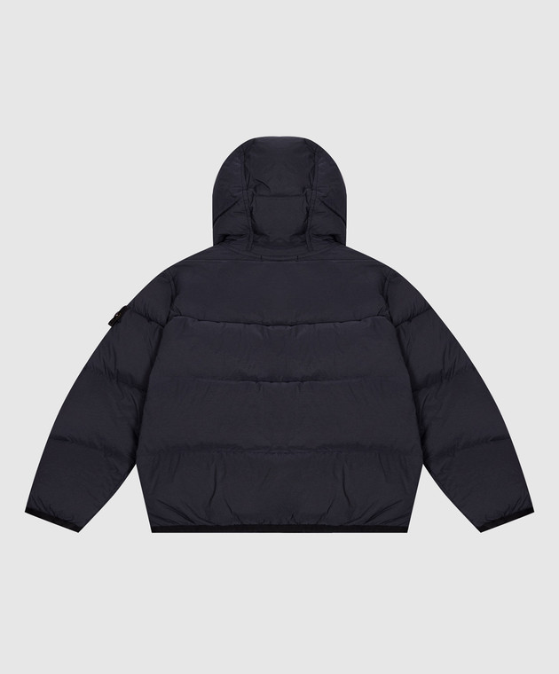 Stone Island Детский синий пуховик с логотипом L2S164100004S002824 изображение 2