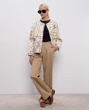 Momoni Черная блуза Gila из шелка MOBL005MO05