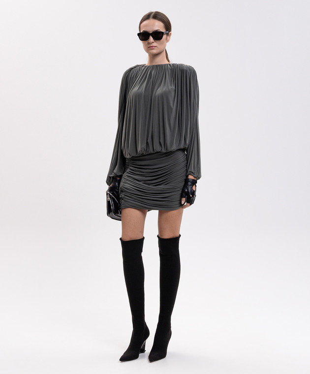 Magda Butrym Зелена сукня міні з драпіруванням DRESS07166926 зображення 2
