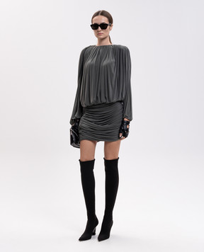 Magda Butrym Зелена сукня міні з драпіруванням DRESS07166926