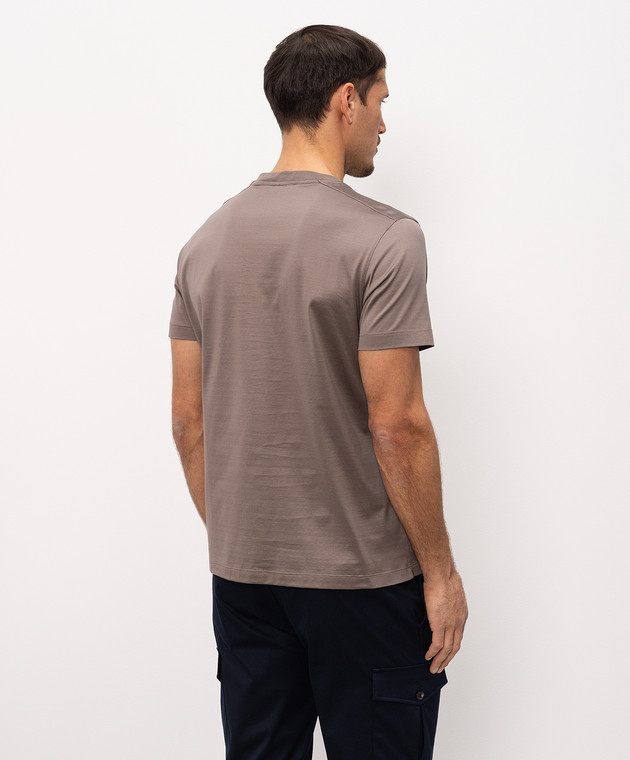 Bilancioni Коричневая футболка с принтом BE26T4GBE2 изображение 4