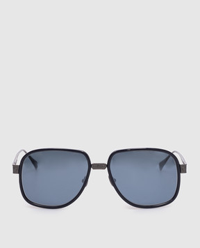 Stefano Ricci Синие солнцезащитные очки Shield SG33UMEACET
