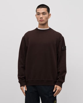 Stone Island Коричневий світшот з логотипом K2S156100069S0F28