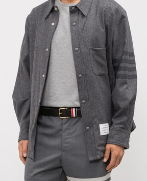 Thom Browne Черный кожаный ремень MCX039A00198