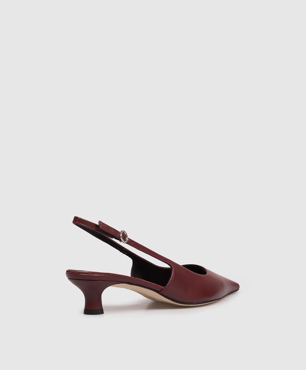 Aeyde Бордовые кожаные слингбеки Catrina PUGRGP35KT14SS25955007 изображение 3