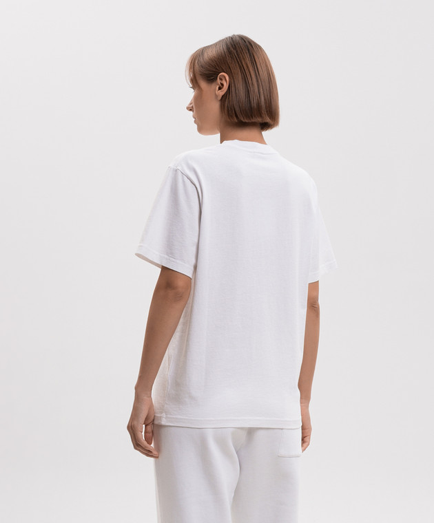 Sporty & Rich Белая футболка H&W Crest TO119712241WH01 изображение 4