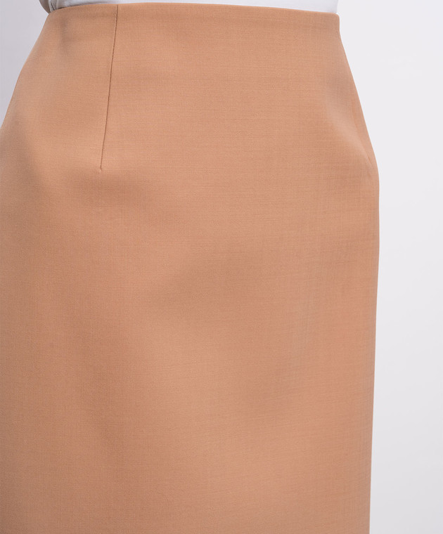 Thierry Mugler Коричнева спідниця-олівець міді з вовною 26S1JU06001027 зображення 5