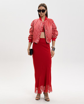 Ermanno Scervino Красный двухсторонний бомбер D480D301UUJ