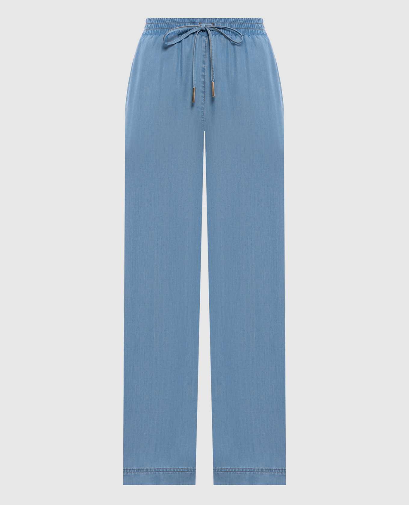 Синие брюки с логотипом