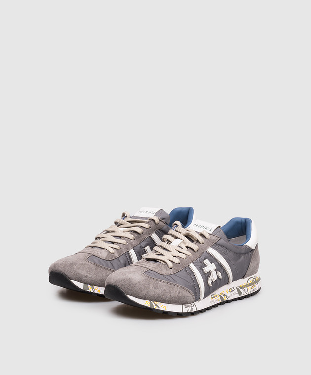 Premiata Серые комбинированные кроссовки Lucy LUCY7526 изображение 2