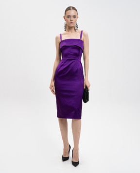 Dolce&Gabbana Фиолетовое платье F60AWTFURHM