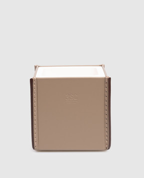 Treesseci Шкіряний набір для ванної кімнати MERIDIEN з дозатора, склянки, органайзера та підставки MER97ATOSL