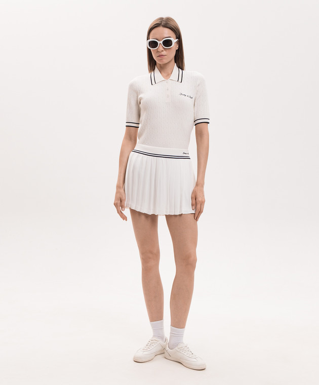 Sporty & Rich Спідниця-плісе Abigail кольору айворі SK01275326WH37 зображення 2