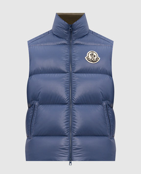 Moncler Синій пуховий жилет Belice L20911A00197596XE