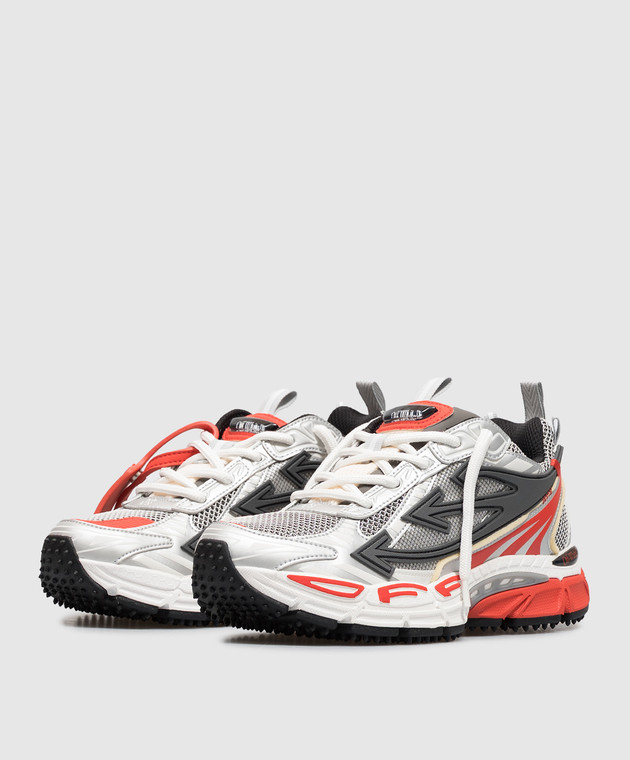 Off-White Сірі кросівки Be Right Back з фактурним логотипом OF05748609 зображення 2