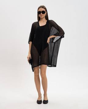Missoni Черное пляжное платье с люрексом MC26SQ00BR014R