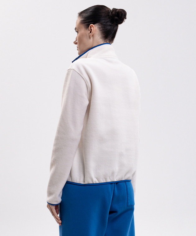 Sporty & Rich Свитшот цвета айвори с вышивкой логотипа JA04782315CR10 изображение 4