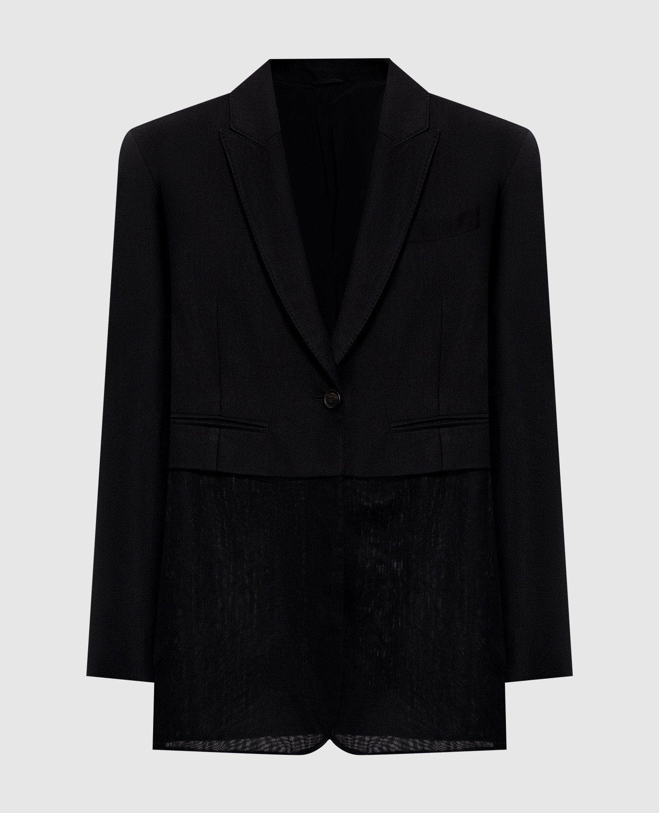 

Черный жакет с льном, Жакеты