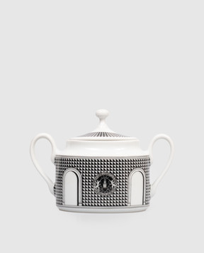 Fornasetti Біла порцелянова цукорниця Facciata Quattrocentesca P21X200
