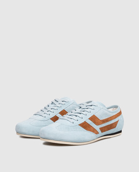 Tom Ford Блакитні замшеві кросівки Brook J1595ICL128N