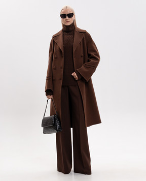 Ermanno Scervino Коричневий светр з кашеміру D495M324JBV
