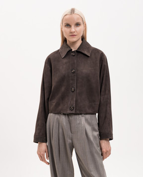 Babe Pay Pls Коричнева замшева куртка 2510SUEDE