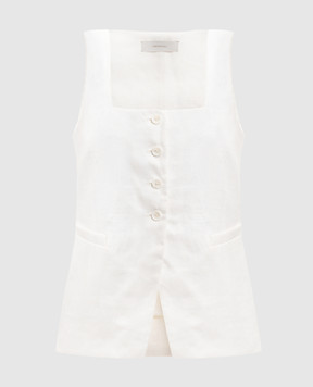 Faithfull Білий жилет Jackie з льону FFC11WHT