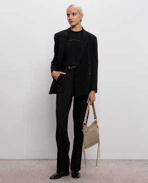Twinset Черная блуза из кружева 262TP2346