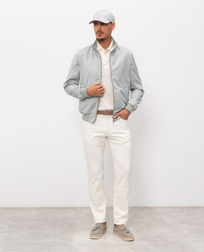 Peserico Джинси кольору айворі з фактурним логотипом R54718TSQ07956