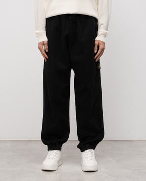 Stone Island Черные джоггеры с логотипом K2S153100009S0184