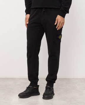 Stone Island Черные джоггеры с логотип патч L1S156200010S0051