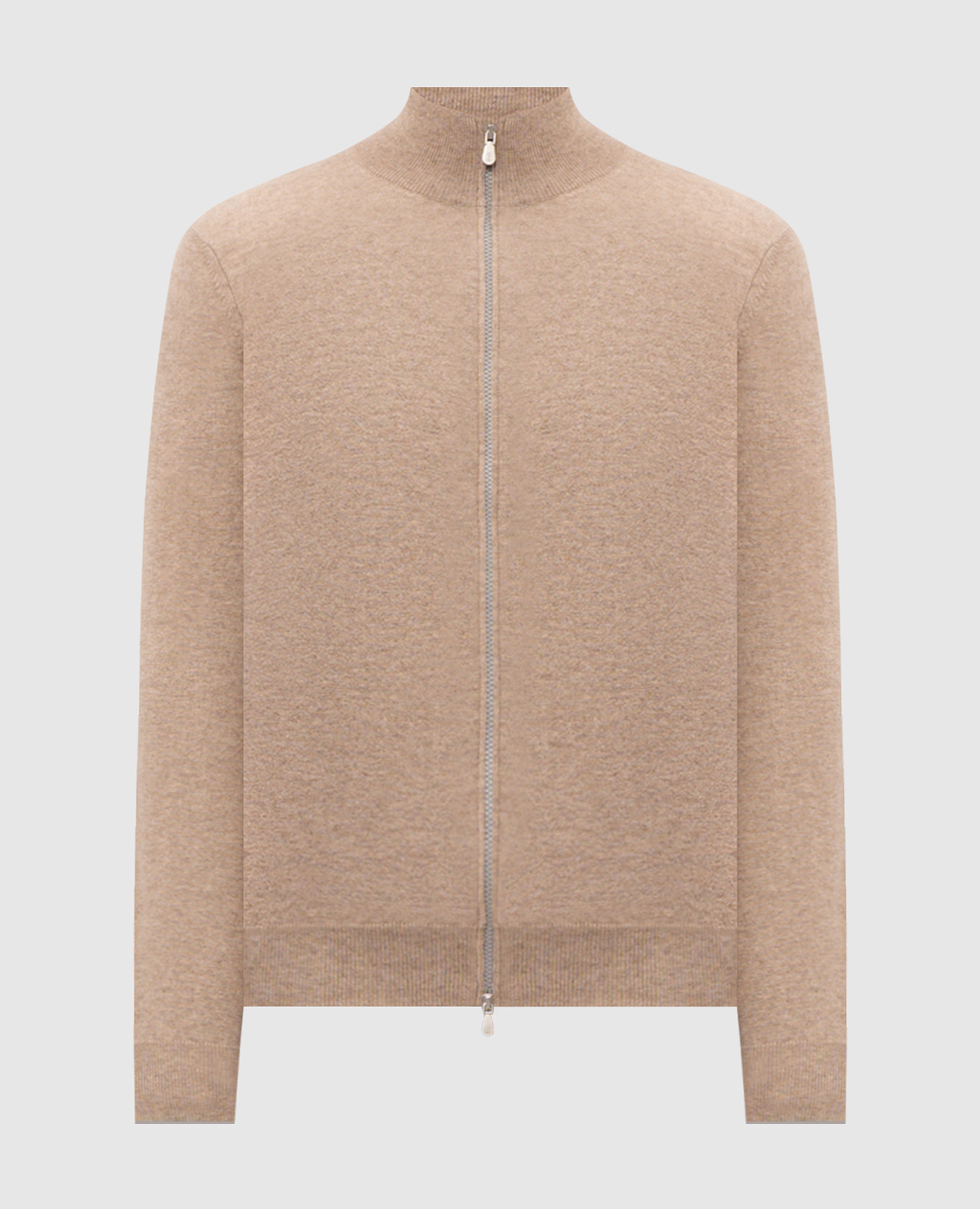 Бежевый кардиган из кашемира