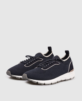 Peserico Синие комбинированные кроссовки R79074C0CC796