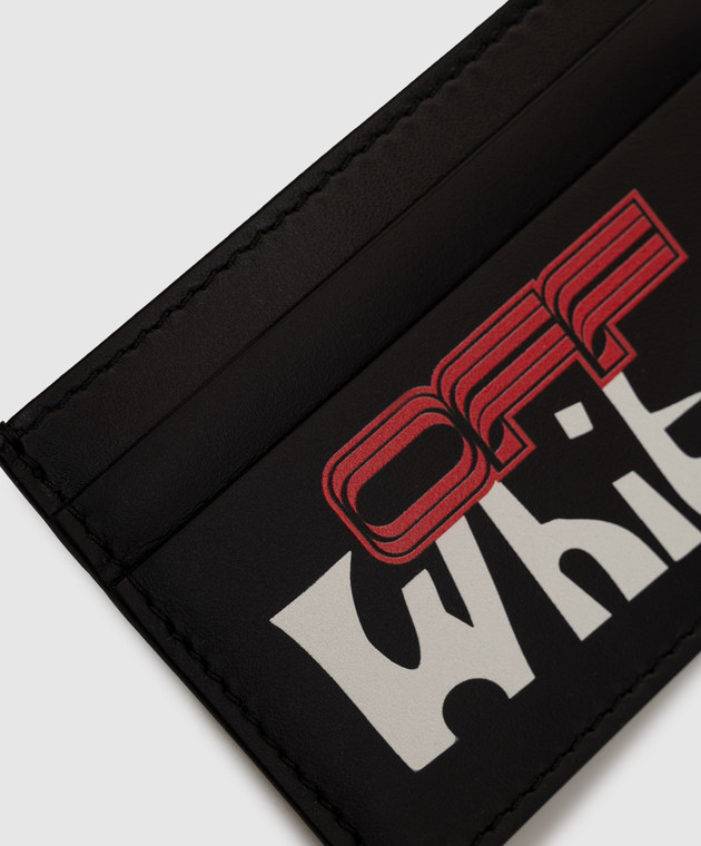 Off-White Черный кожаный картхолдер Goofy OWMND04F26LT01 изображение 3