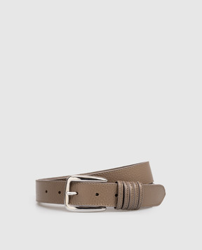 Peserico Коричневий шкіряний ремінь з логотипом A32599C0CC768