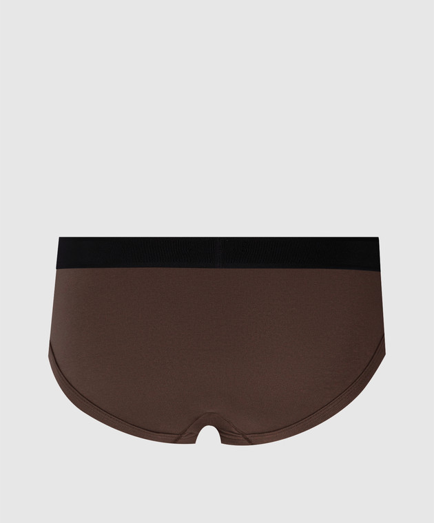 Tom Ford Коричневые трусы-брифы с логотипом T4LC11040ВЛ26 изображение 2