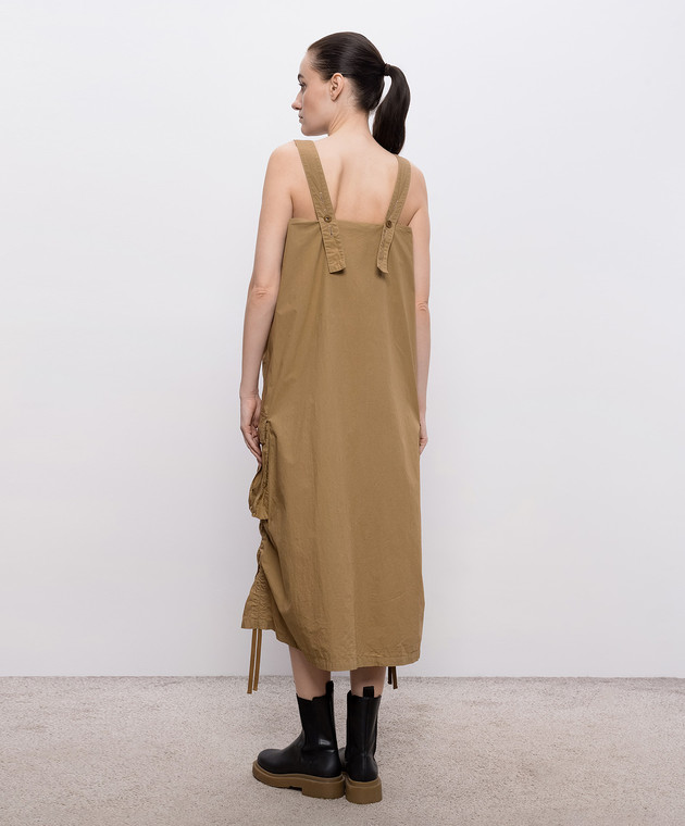 Y`S Yamamoto Коричнева сукня-карго YKD18016 зображення 4