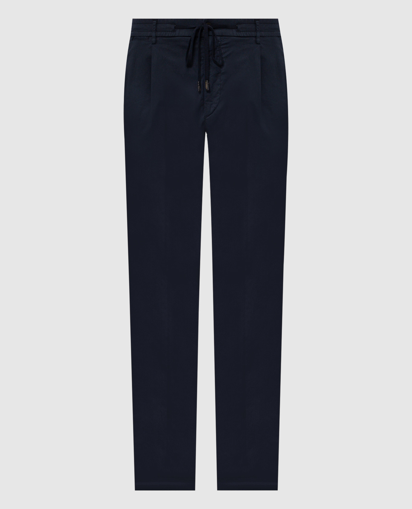 Синие брюки из хлопка