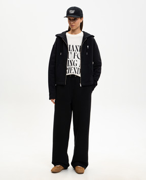 Ami Paris Чорні спортивні штани з емблемою UTR855747w