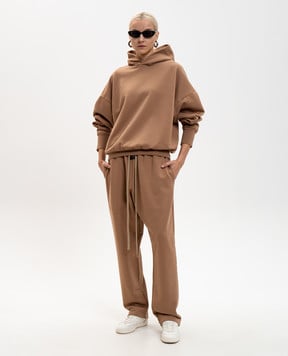 Fear of God Коричневые худи с патчем логотипа FG25FW12121TER