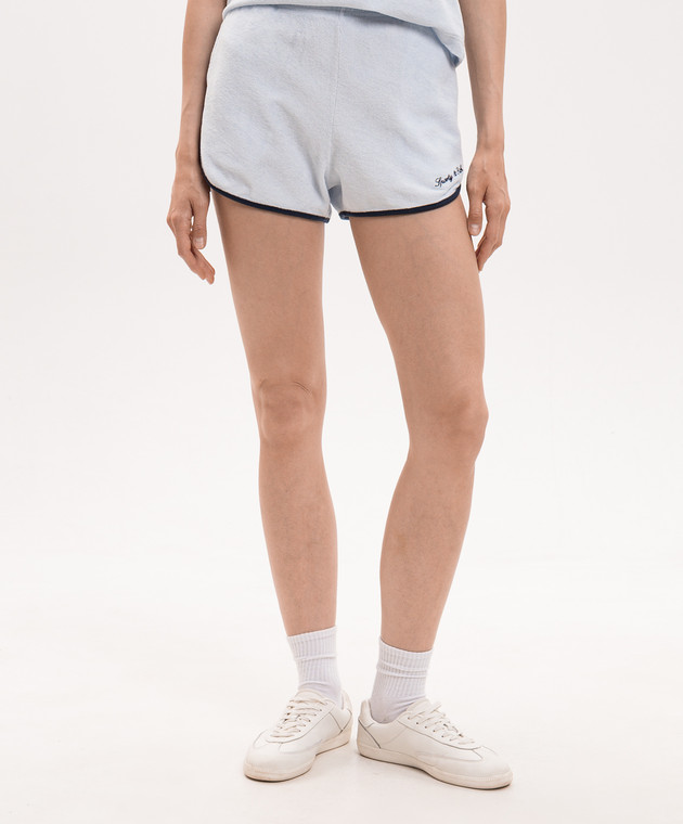 Sporty & Rich Голубые махровые шорты Terry SH01375326BL143 изображение 3