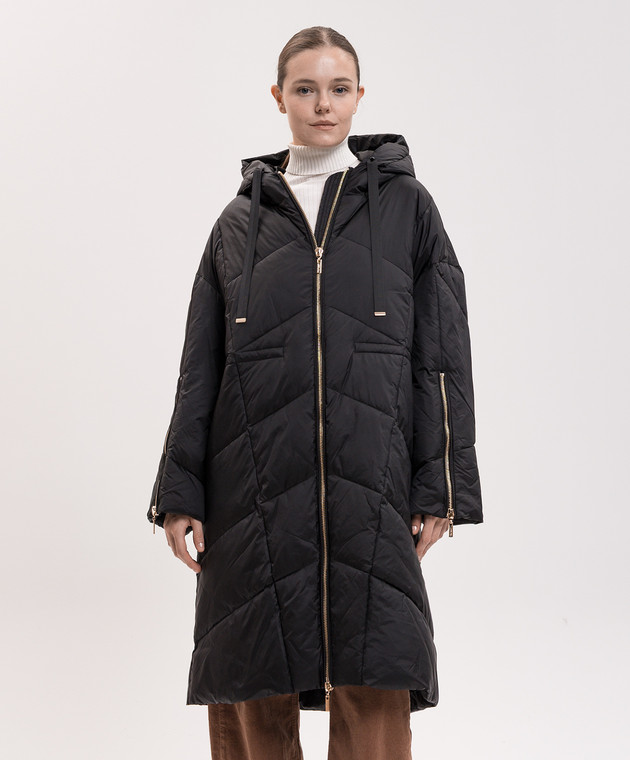 Twinset Черная удлиненная куртка 262TT2020 изображение 3