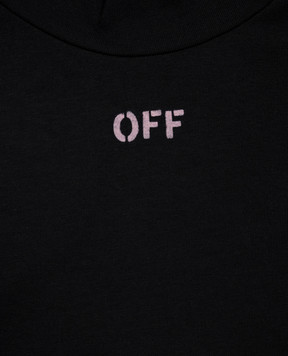 Off-White Детское черное платье 44GDF009F26J001