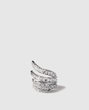 Swarovski Серебристое кольцо Vienna в форме лебедя 5762206
