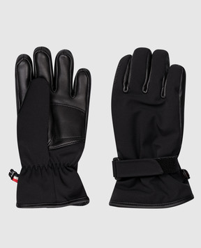 Moncler Grenoble ENFANT Дитячі чорні комбіновані гірськолижні рукавички K29573A00001M3895