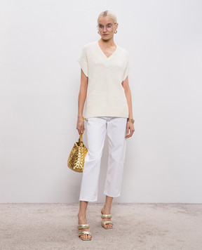 JOSEPH Жилет Nylas цвета айвори JF009676