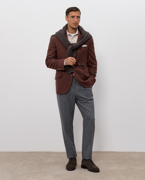 Brunello Cucinelli Поло кольору айворі з кашеміру M2200295