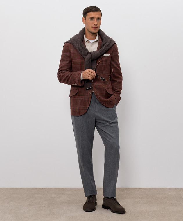 Brunello Cucinelli Поло цвета айвори из кашемира M2200295 изображение 2