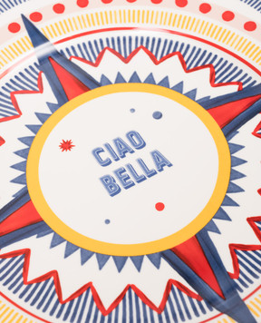 Baci Milano Біла порцелянова обідня тарілка Ciao Bella PLA1DOL01